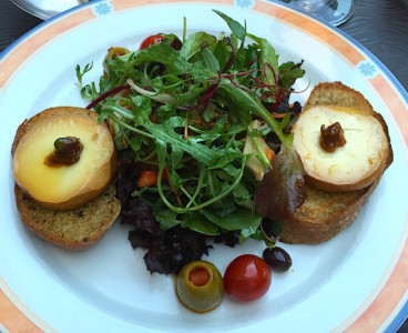 Salade de chèvre fumé