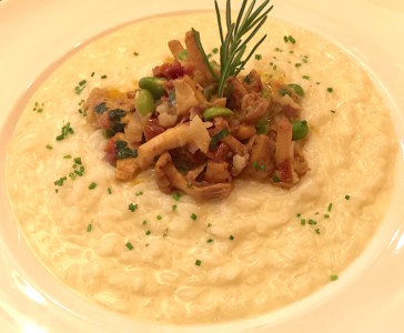 Risotto au mascarpone et ses petites girolles