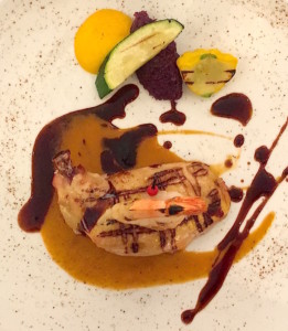 Suprême de poulet aux gambas