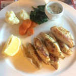 Filets de perches meunière, sauce tartare