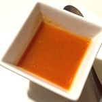 Crème de tomates en mise en bouche