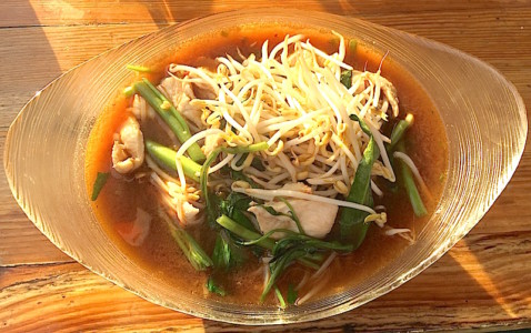 Soupe de nouilles au poulet