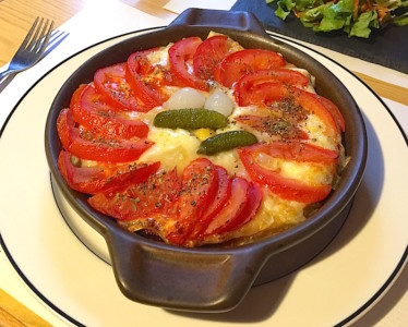 Croûte au fromage et aux tomates
