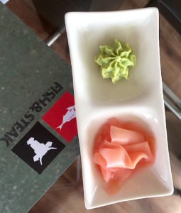 Wasabi et gingembre confit