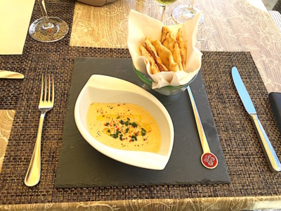 Houmous et pain pita