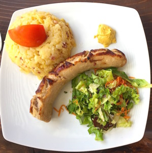 Röstis et saucisse de veau