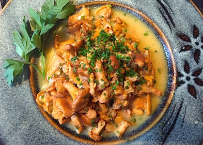 Chanterelles à l'ail