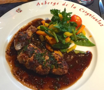 Suprême de poulet farci aux gambas