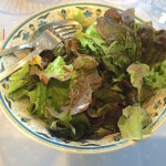 Salade verte, excellente sauce vinaigrette
