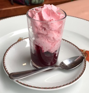 Fraîcheur de betterave, chantilly betterave