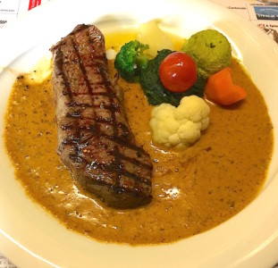 Steak de boeuf, sauce Cholaïc