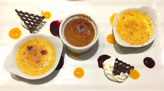 Trio de crèmes brûlées