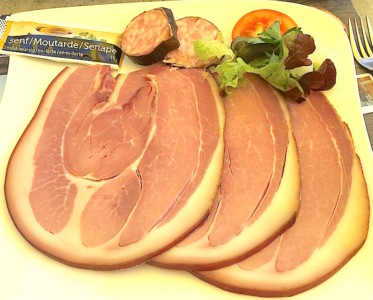 Assiette de jambon de la Borne
